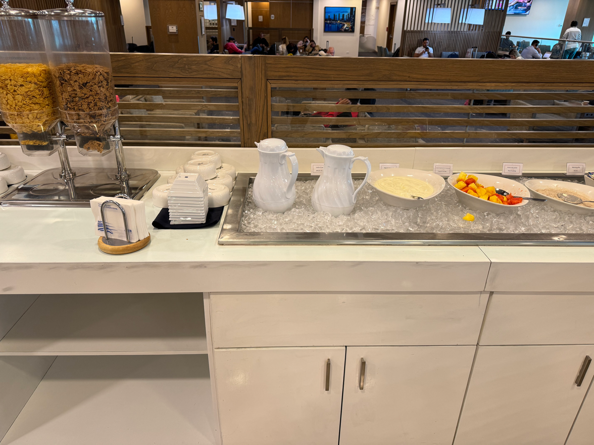 Copa Airlines Copa Club PTY lounge fruits yogurt