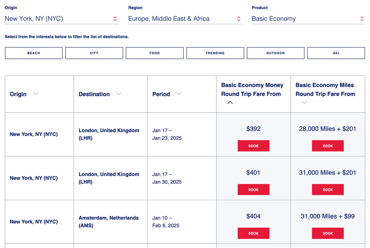 Delta Cyber Monday NYC to Europe