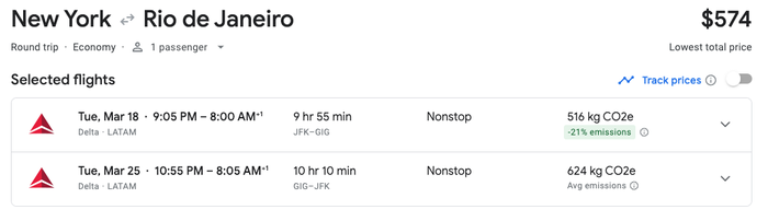 Delta JFK GIG Pricing Cash Delta JFK GIG Pricing Cash