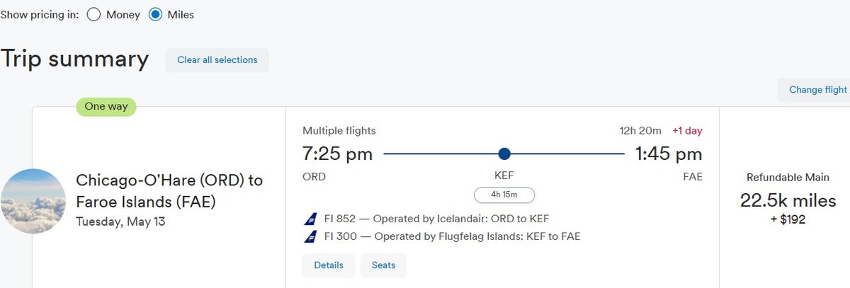 Faroe Island Flight Using Alaska Airlines Miles