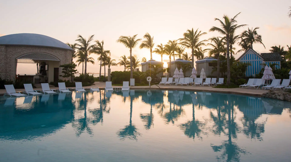 Grand Hyatt Baha Mar pool sunset