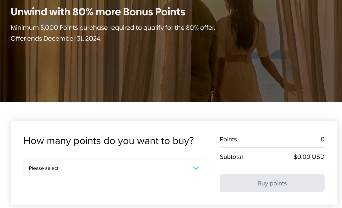 Hilton buy points promo