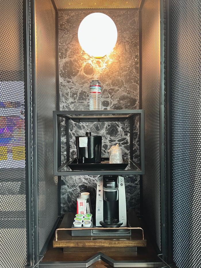 Hotel EMC2 Autograph Collection ice bucket and coffee Hotel EMC2 Autograph Collection ice bucket and coffee