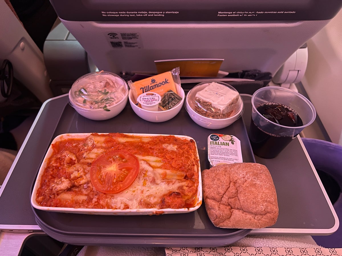 Iberia Airlines Premium Economy Meal