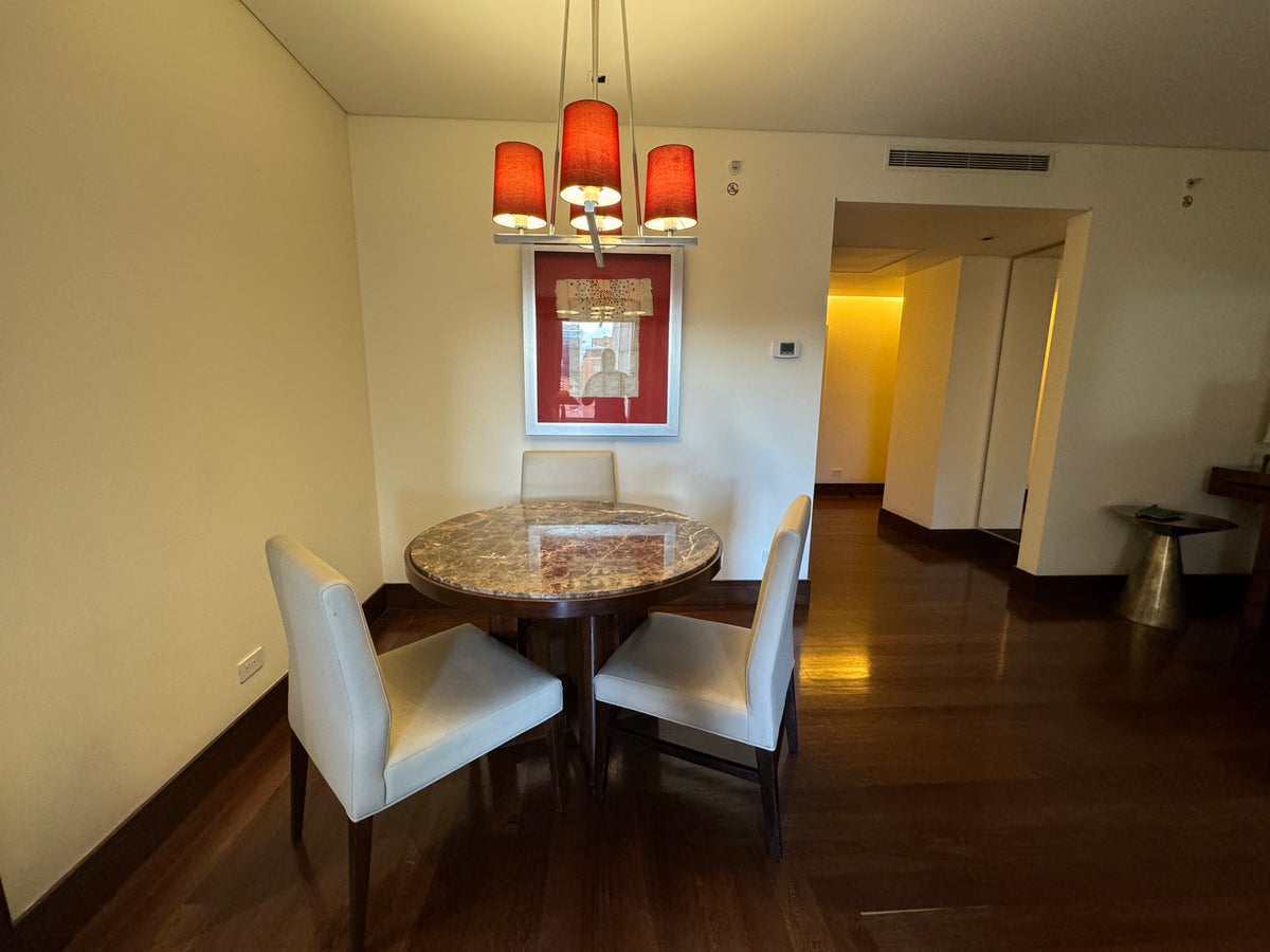 JW Marriott Bogota Jr Suite Table with Chairs Living Room 