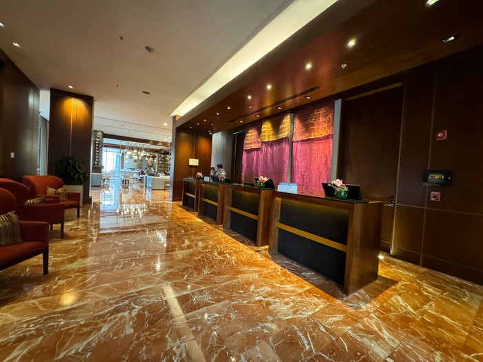 JW Marriott Bogota reception desk JW Marriott Bogota reception desk