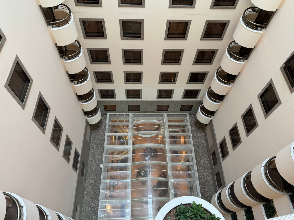 JW Marriott Hotel Rio de Janeiro atrium looking down