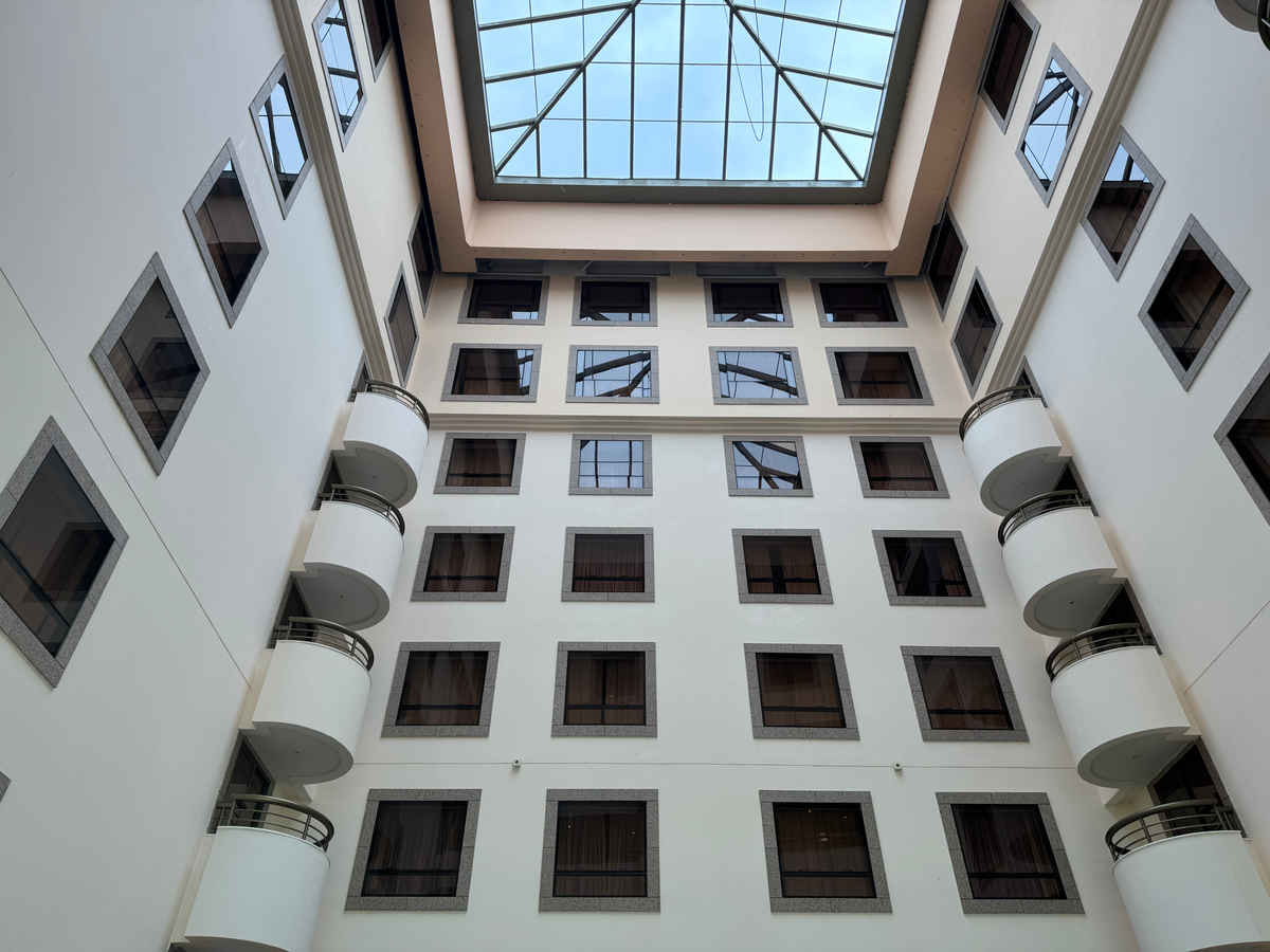 JW Marriott Hotel Rio de Janeiro atrium looking up