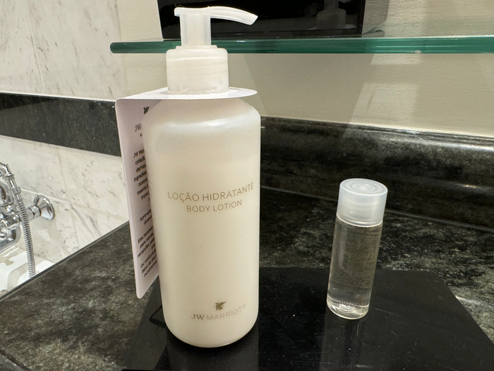 JW Marriott Hotel Rio de Janeiro bathroom sink toiletries JW Marriott Hotel Rio de Janeiro bathroom sink toiletries