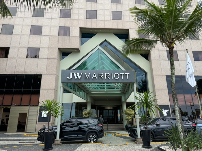 JW Marriott Hotel Rio de Janeiro entrance JW Marriott Hotel Rio de Janeiro entrance