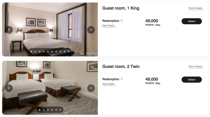JW Marriott Hotel Rio de Janeiro points rate standard room JW Marriott Hotel Rio de Janeiro points rate standard room