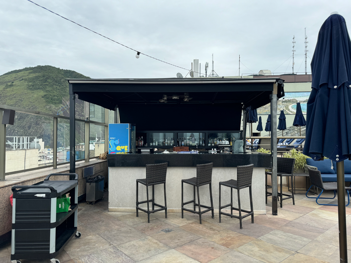 JW Marriott Hotel Rio de Janeiro rooftop mini bar front view JW Marriott Hotel Rio de Janeiro rooftop mini bar front view
