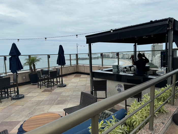 JW Marriott Hotel Rio de Janeiro rooftop mini bar JW Marriott Hotel Rio de Janeiro rooftop mini bar