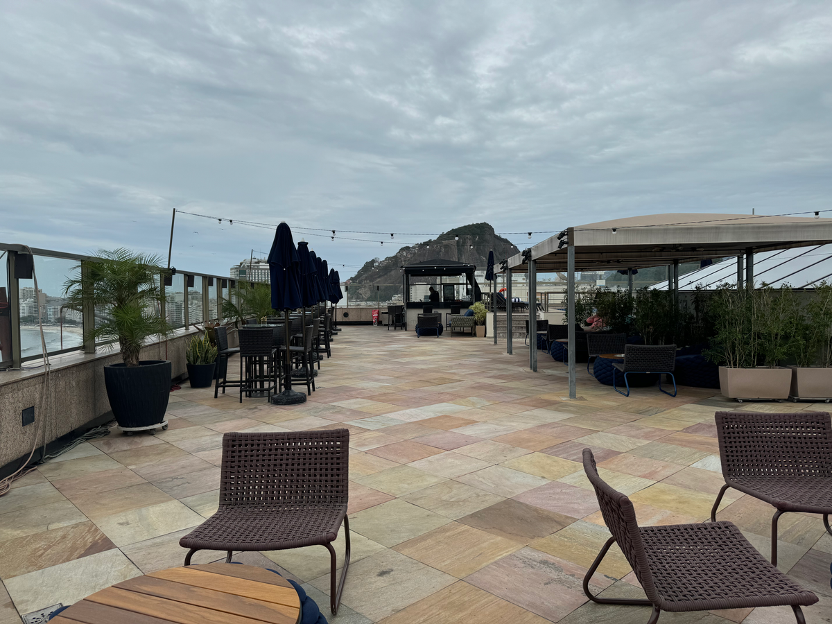 JW Marriott Hotel Rio de Janeiro rooftop seating overlooking street