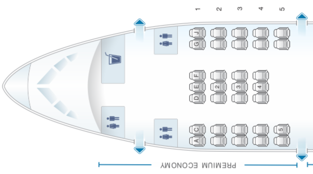 Norwegian 787 seat map premium economy