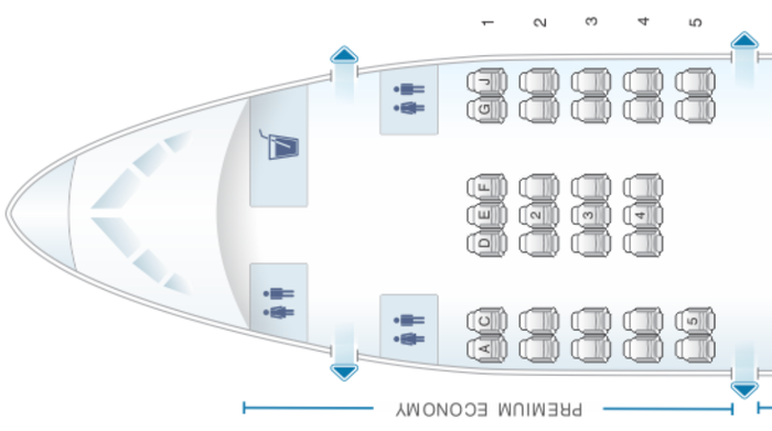 Norwegian 787 seat map premium economy