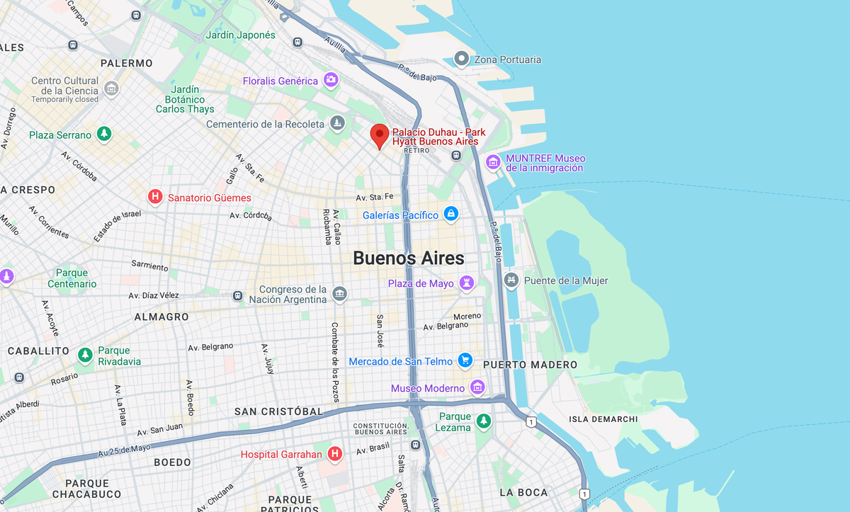 Palacio Duhau — Park Hyatt Buenos Aires location