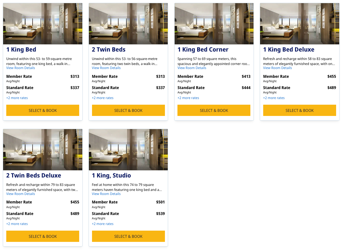 Park Hyatt Kuala Lumpur cash rates June 2025