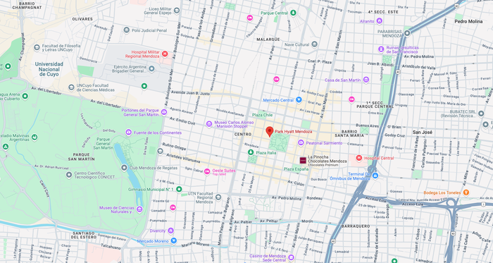 Park Hyatt Mendoza location