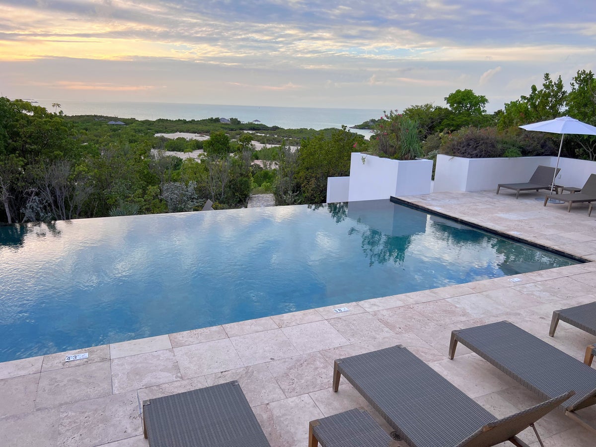 View from infinity pool at Sailrock South Caicos