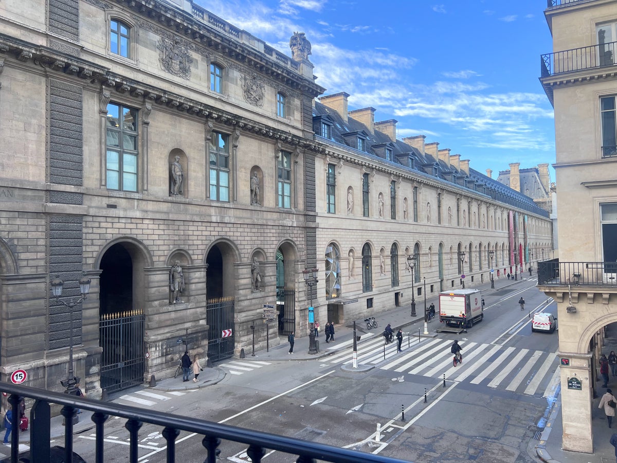 View of Louvre from our Paris hotel room