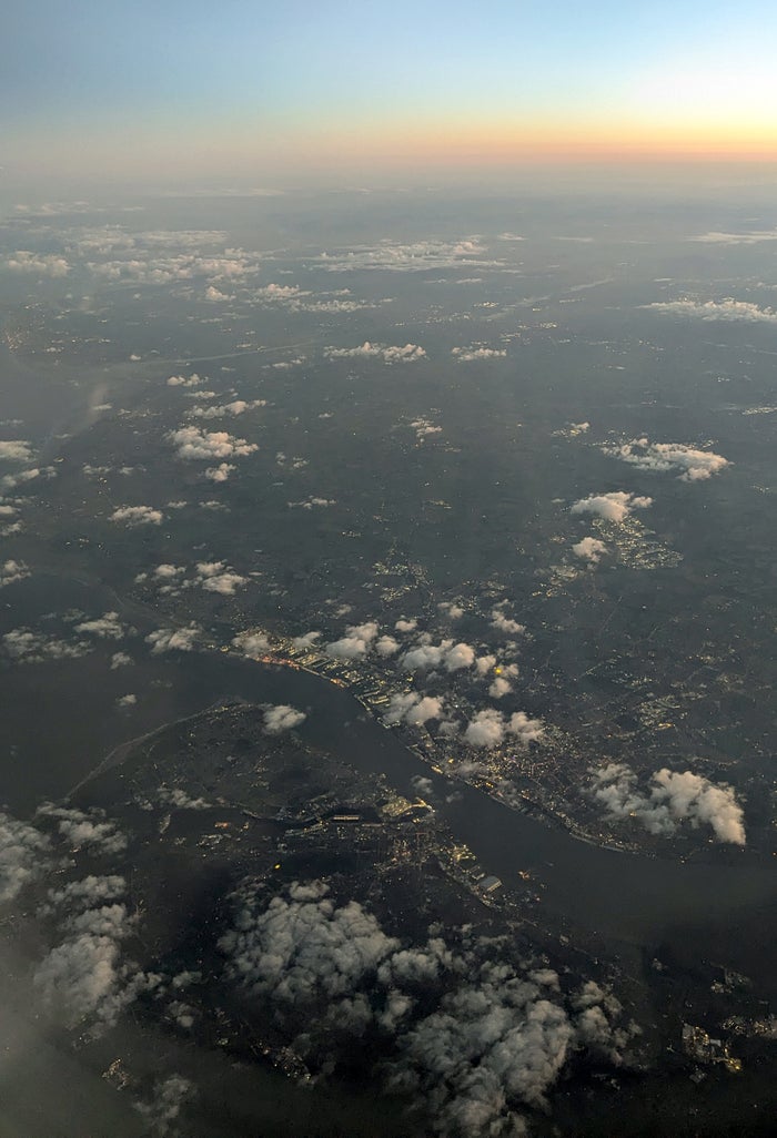 Virgin Atlantic A330 900 Liverpool from the air Virgin Atlantic A330 900 Liverpool from the air