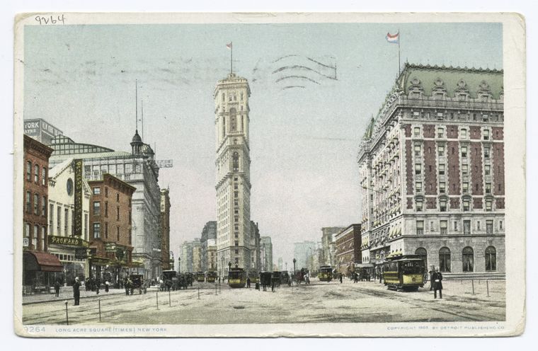 longacre square times square new york city 1904 nypl