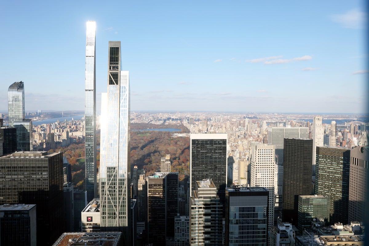 new york city central park from rockefeller center