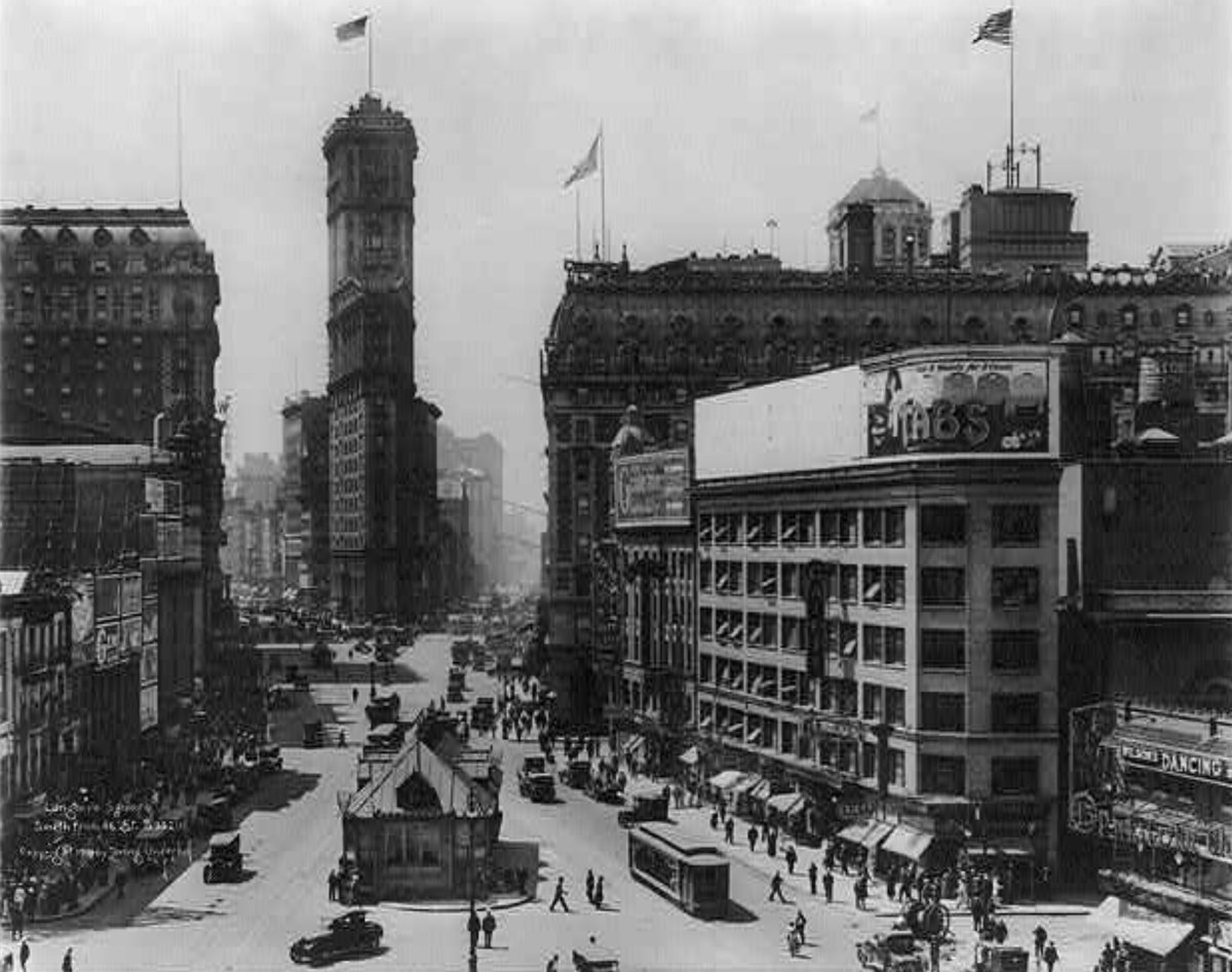 times square 1919 longacre square new york city library of congress