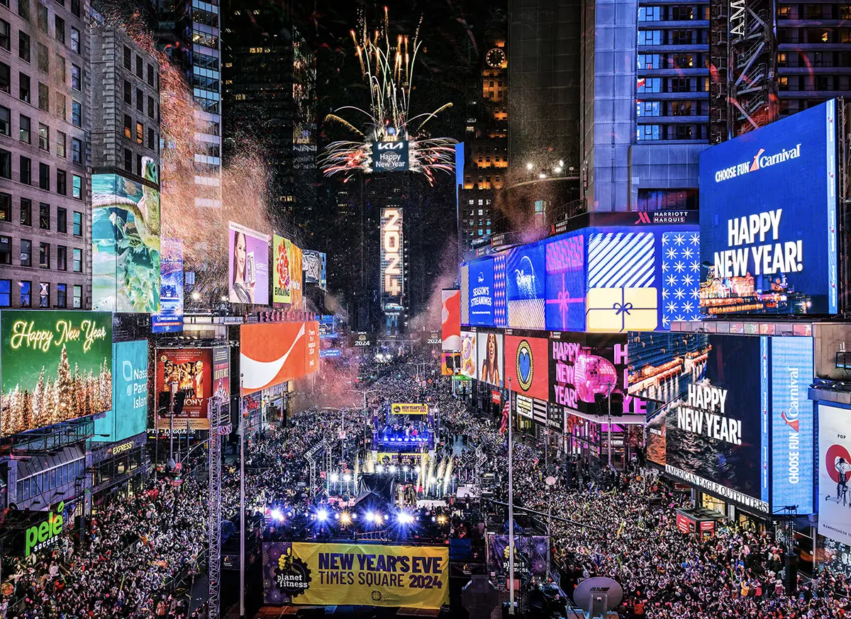 times square new years 2024