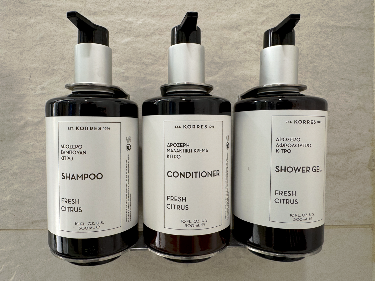 AC Hotel by Marriott Maui Wailea King Ocean View Suite bathroom shower pump bottles