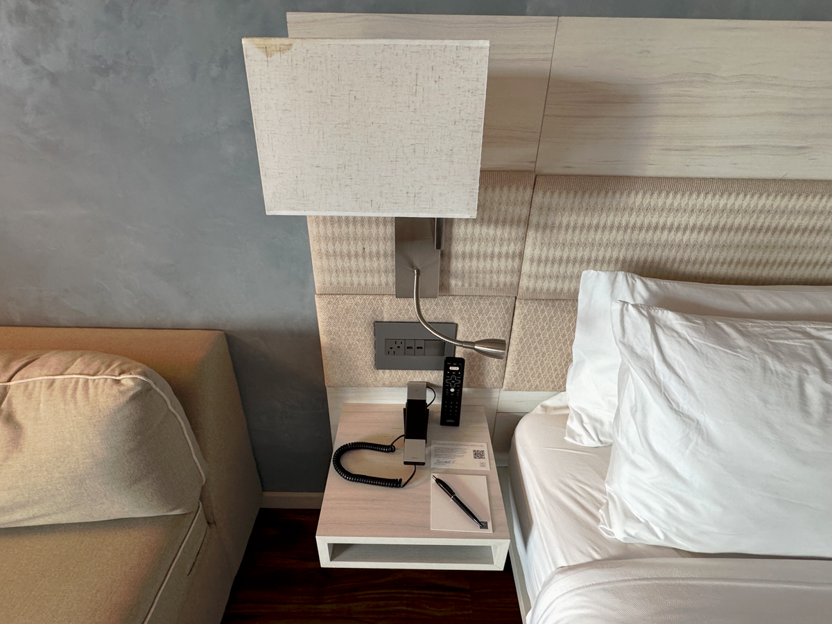 AC Hotel by Marriott Maui Wailea King Ocean View Suite bedroom nightstand lamp