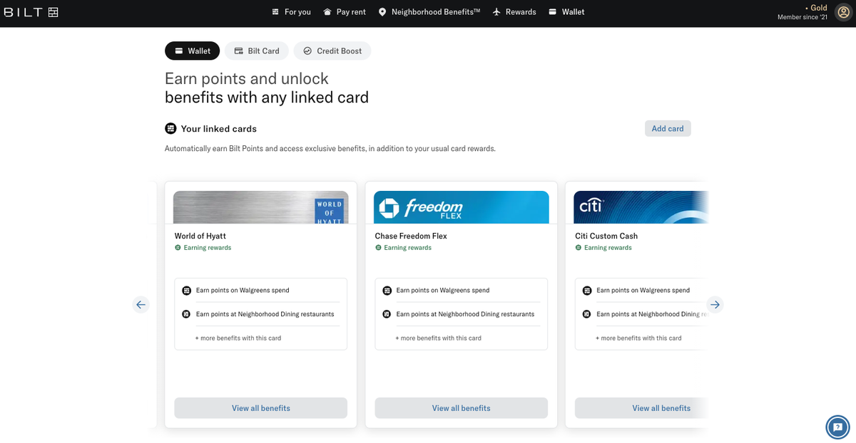 Adding Credit Cards to Bilt Wallet