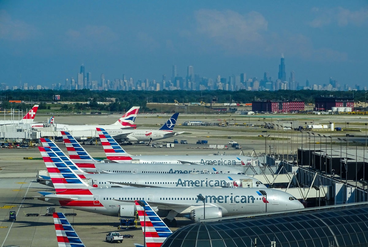 American Airlines Tails at ORD