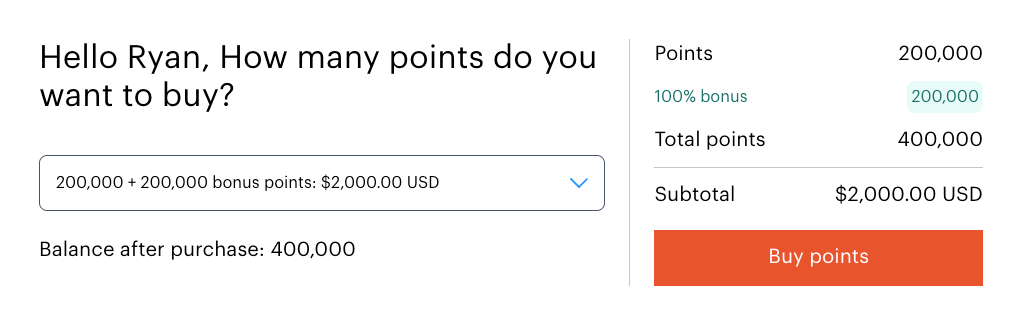 Buy IHG points January 2025 100 bonus