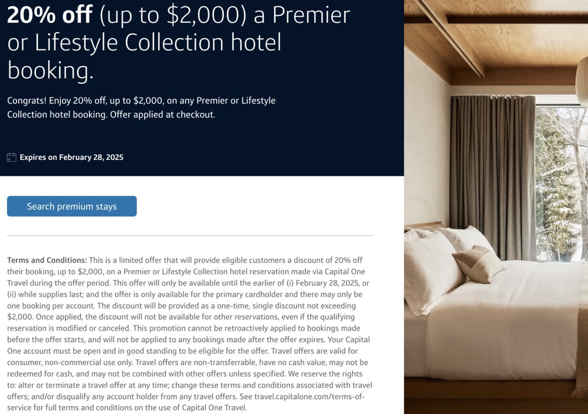 Capital One Premier and Lifestyle Offer