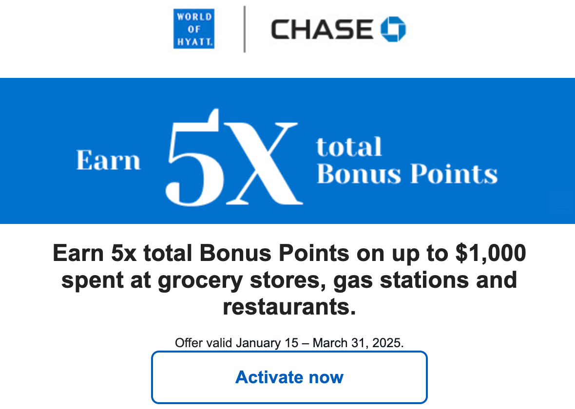 Chase Spend and Get Offers My Bonus Hyatt