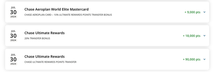 Chase to Aeroplan transfer Chase to Aeroplan transfer