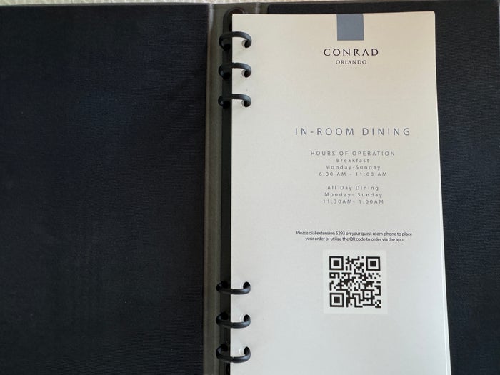 Conrad Orlando Menu In Room Dining Conrad Orlando Menu In Room Dining