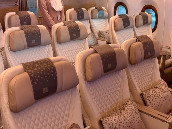 Emirates Airbus A350 premium economy middle seats Emirates Airbus A350 premium economy middle seats