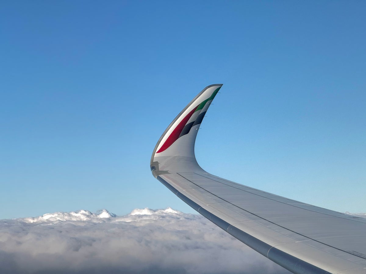 Emirates Airbus A350 wingtip