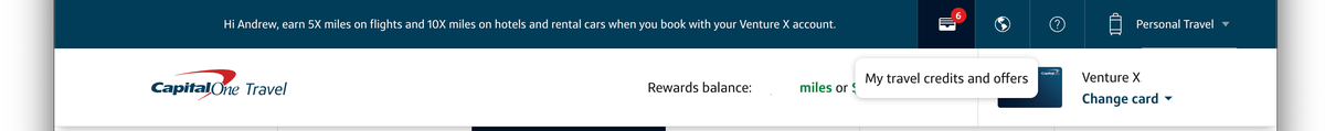 Finding Capital One Travel Offers