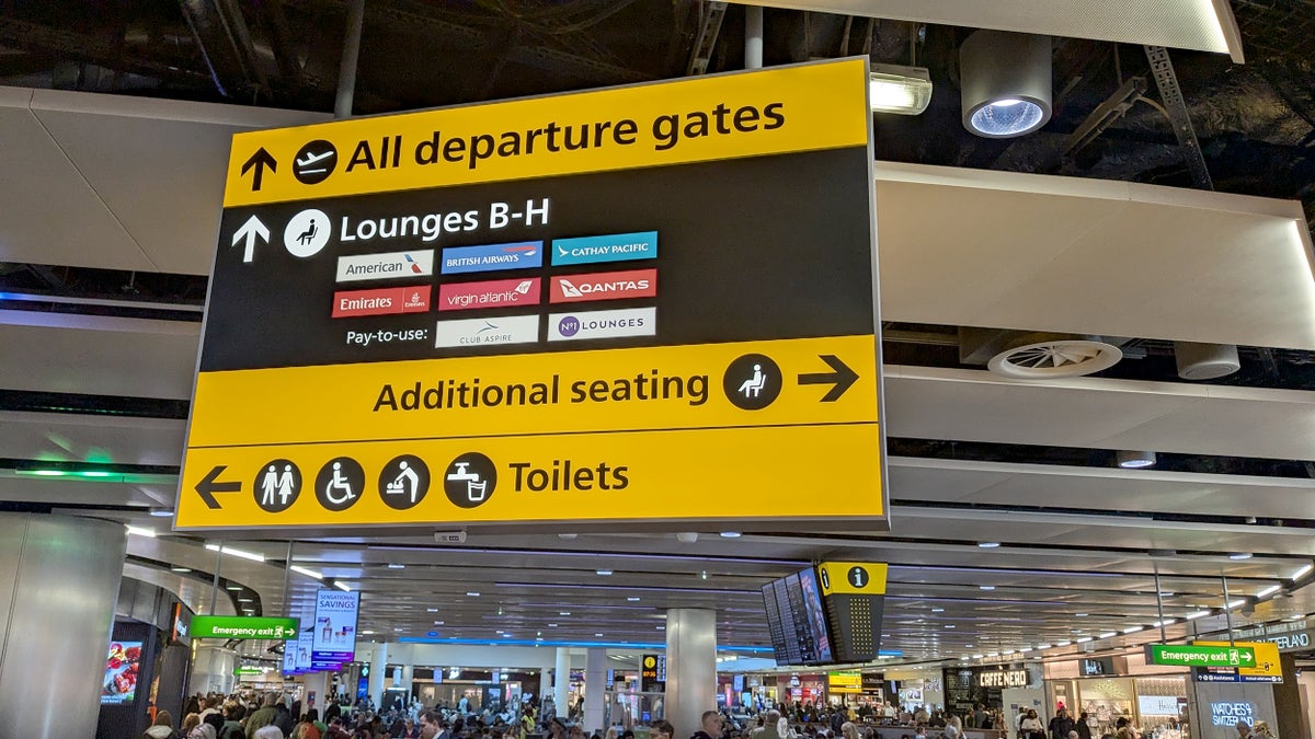 Heathrow Terminal 3 Lounges Directions