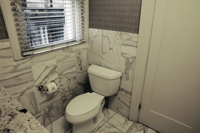 Hotel AKA Rittenhouse Square Philadelphia Suite 303 bathroom toilet Hotel AKA Rittenhouse Square Philadelphia Suite 303 bathroom toilet