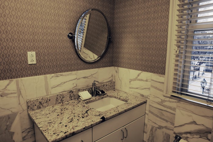 Hotel AKA Rittenhouse Square Philadelphia bathroom counter Hotel AKA Rittenhouse Square Philadelphia bathroom counter