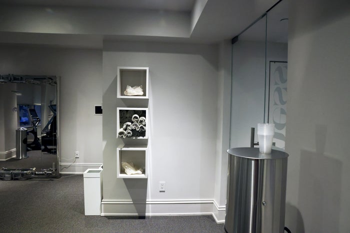 Hotel AKA Rittenhouse Square Philadelphia gym towel water Hotel AKA Rittenhouse Square Philadelphia gym towel water