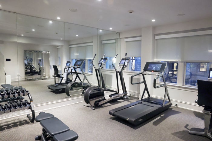 Hotel AKA Rittenhouse Square Philadelphia gym treadmill Hotel AKA Rittenhouse Square Philadelphia gym treadmill