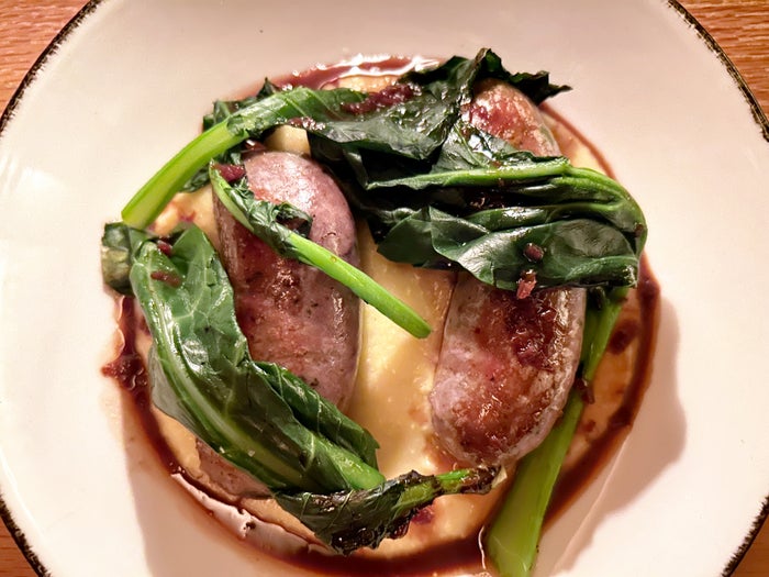 Hotel AKA Rittenhouse Square a kitchen pork sausage Bordelaise Hotel AKA Rittenhouse Square a kitchen pork sausage Bordelaise
