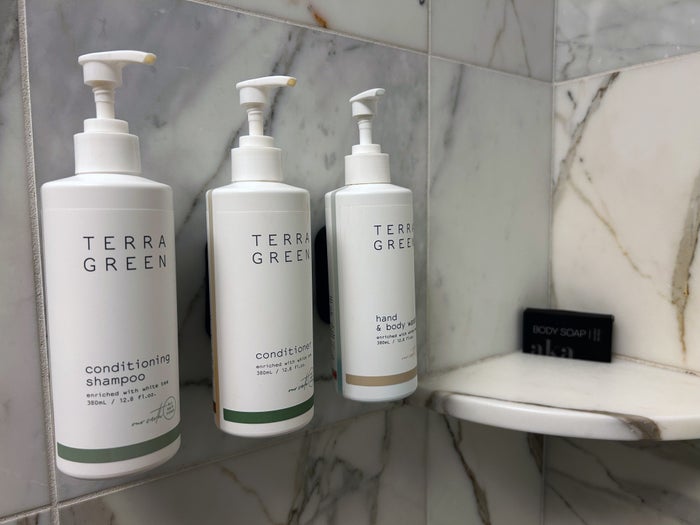 Hotel AKA Rittenhouse Square shower shampoos soap Hotel AKA Rittenhouse Square shower shampoos soap