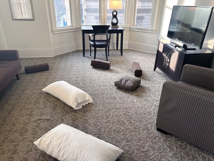Hotel AKA Rittenhouse Square study floor is lava Hotel AKA Rittenhouse Square study floor is lava